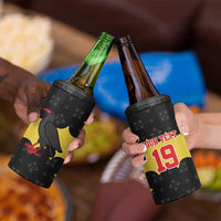 Custom Flintshire Wales 4 in 1 Can Cooler Tumbler Coat Of Arms with Heraldic Flag - Wonder Print Shop