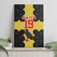 Custom Flintshire Wales Canvas Wall Art Coat Of Arms with Heraldic Flag - Wonder Print Shop