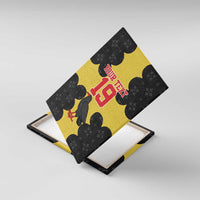 Custom Flintshire Wales Canvas Wall Art Coat Of Arms with Heraldic Flag - Wonder Print Shop