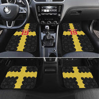 Custom Flintshire Wales Car Mats Coat Of Arms with Heraldic Flag - Wonder Print Shop