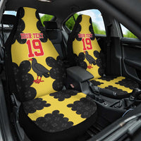 Custom Flintshire Wales Car Seat Cover Coat Of Arms with Heraldic Flag - Wonder Print Shop