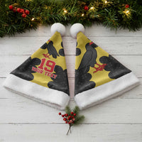 Custom Flintshire Wales Christmas Santa Hat Coat Of Arms with Heraldic Flag - Wonder Print Shop