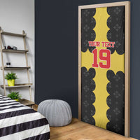 Custom Flintshire Wales Door Cover Coat Of Arms with Heraldic Flag - Wonder Print Shop