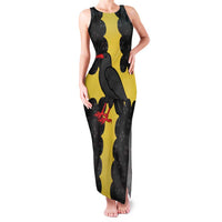 Custom Flintshire Wales Family Matching Tank Maxi Dress and Hawaiian Shirt Coat Of Arms with Heraldic Flag - Wonder Print Shop