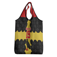 Custom Flintshire Wales Grocery Bag Coat Of Arms with Heraldic Flag - Wonder Print Shop