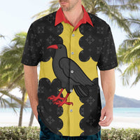 Custom Flintshire Wales Hawaiian Shirt Coat Of Arms with Heraldic Flag - Wonder Print Shop