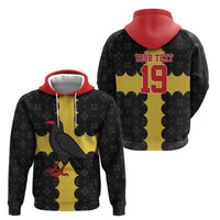 Custom Flintshire Wales Hoodie Coat Of Arms with Heraldic Flag - Wonder Print Shop