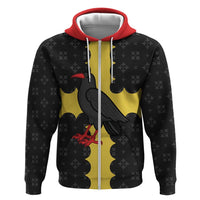 Custom Flintshire Wales Hoodie Coat Of Arms with Heraldic Flag - Wonder Print Shop