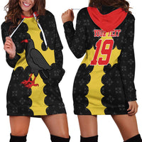 Custom Flintshire Wales Hoodie Dress Coat Of Arms with Heraldic Flag - Wonder Print Shop