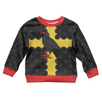 Custom Flintshire Wales Kid Ugly Christmas Sweater Coat Of Arms with Heraldic Flag - Wonder Print Shop