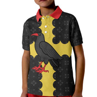 Custom Flintshire Wales Kid Polo Shirt Coat Of Arms with Heraldic Flag - Wonder Print Shop