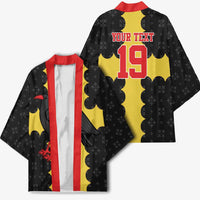 Custom Flintshire Wales Kimono Coat Of Arms with Heraldic Flag - Wonder Print Shop