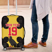 Custom Flintshire Wales Luggage Cover Coat Of Arms with Heraldic Flag - Wonder Print Shop