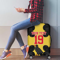 Custom Flintshire Wales Luggage Cover Coat Of Arms with Heraldic Flag - Wonder Print Shop