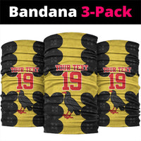 Custom Flintshire Wales Neck Gaiter Coat Of Arms with Heraldic Flag - Wonder Print Shop