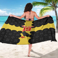 Custom Flintshire Wales Sarong Coat Of Arms with Heraldic Flag - Wonder Print Shop