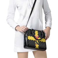 Custom Flintshire Wales Shoulder Handbag Coat Of Arms with Heraldic Flag - Wonder Print Shop