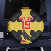 Custom Flintshire Wales Spare Tire Cover Coat Of Arms with Heraldic Flag - Wonder Print Shop