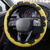 Flintshire Wales Steering Wheel Cover Coat Of Arms with Heraldic Flag - Wonder Print Shop