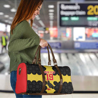 Custom Flintshire Wales Travel Bag Coat Of Arms with Heraldic Flag - Wonder Print Shop