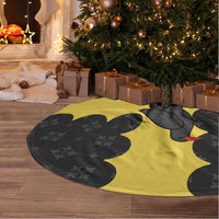 Custom Flintshire Wales Tree Skirt Coat Of Arms with Heraldic Flag - Wonder Print Shop