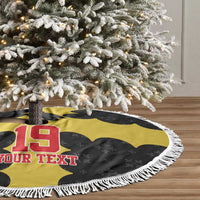 Custom Flintshire Wales Tree Skirt Coat Of Arms with Heraldic Flag - Wonder Print Shop