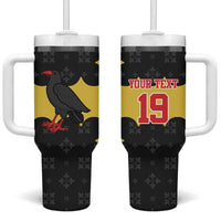 Custom Flintshire Wales Tumbler With Handle Coat Of Arms with Heraldic Flag - Wonder Print Shop