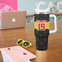 Custom Flintshire Wales Tumbler With Handle Coat Of Arms with Heraldic Flag - Wonder Print Shop