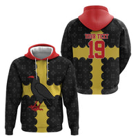 Custom Flintshire Wales Zip Hoodie Coat Of Arms with Heraldic Flag - Wonder Print Shop