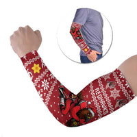 Personalized Radnorshire Wales Christmas Arm Sleeves Red-Tailed Hawk Rugby - Wonder Print Shop