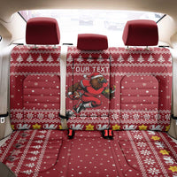 Personalized Radnorshire Wales Christmas Back Car Seat Cover Red-Tailed Hawk Rugby - Wonder Print Shop