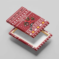 Personalized Radnorshire Wales Christmas Canvas Wall Art Red-Tailed Hawk Rugby - Wonder Print Shop