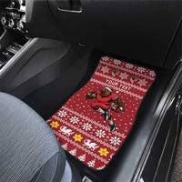 Personalized Radnorshire Wales Christmas Car Mats Red-Tailed Hawk Rugby - Wonder Print Shop
