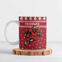 Personalized Radnorshire Wales Christmas Ceramic Mug Red-Tailed Hawk Rugby - Wonder Print Shop