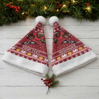 Personalized Radnorshire Wales Christmas Santa Hat Red-Tailed Hawk Rugby - Wonder Print Shop