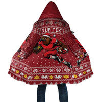 Personalized Radnorshire Wales Christmas Cloak Red-Tailed Hawk Rugby - Wonder Print Shop