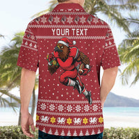 Personalized Radnorshire Wales Christmas Hawaiian Shirt Red-Tailed Hawk Rugby - Wonder Print Shop