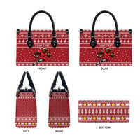 Personalized Radnorshire Wales Christmas Leather Bag Red-Tailed Hawk Rugby - Wonder Print Shop