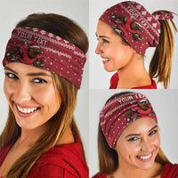 Personalized Radnorshire Wales Christmas Neck Gaiter Red-Tailed Hawk Rugby - Wonder Print Shop