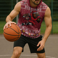 Personalized Radnorshire Wales Christmas Sleeveless Hoodie Red-Tailed Hawk Rugby - Wonder Print Shop