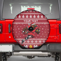 Personalized Radnorshire Wales Christmas Spare Tire Cover Red-Tailed Hawk Rugby - Wonder Print Shop