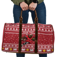 Personalized Radnorshire Wales Christmas Travel Bag Red-Tailed Hawk Rugby - Wonder Print Shop