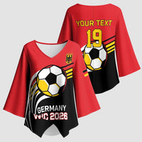 Custom Germany Football Kimono Sleeve Blouse Deutschland World Champion 2026 - Wonder Print Shop