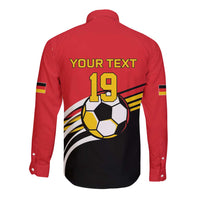 Custom Germany Football Long Sleeve Button Shirt Deutschland World Champion 2026 - Wonder Print Shop