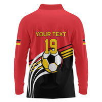 Custom Germany Football Long Sleeve Polo Shirt Deutschland World Champion 2026 - Wonder Print Shop
