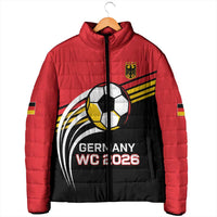 Custom Germany Football Padded Jacket Deutschland World Champion 2026 - Wonder Print Shop