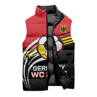 Custom Germany Football Sleeveless Puffer Jacket Deutschland World Champion 2026 - Wonder Print Shop