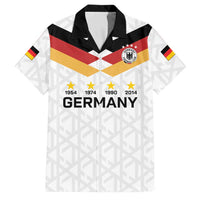 Custom World Football 2026 Germany Family Matching Off Shoulder Maxi Dress and Hawaiian Shirt Deutschland 4-Time Champions - Wonder Print Shop