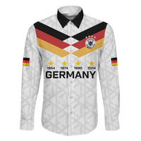 Custom World Football 2026 Germany Family Matching Off Shoulder Maxi Dress and Hawaiian Shirt Deutschland 4-Time Champions - Wonder Print Shop