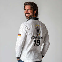 Custom World Football 2026 Germany Long Sleeve Polo Shirt Deutschland 4-Time Champions - Wonder Print Shop